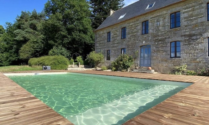 Le Quillio House | Exquisite Old Farmhouse with Pool and Ocean Views