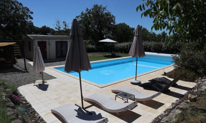 Lussan Villa | Elegant Retreat with Pool and Ocean View Escape