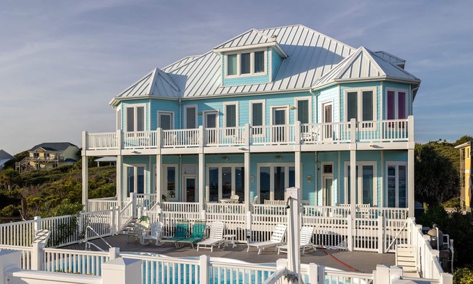 Emerald Isle House | Magnolia Moon: Oceanfront House with Private Pool & Spa