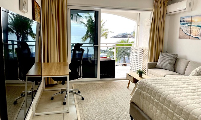 Maho Condo | Ocean View Retreat at Maho Beach with Top Guest Ratings
