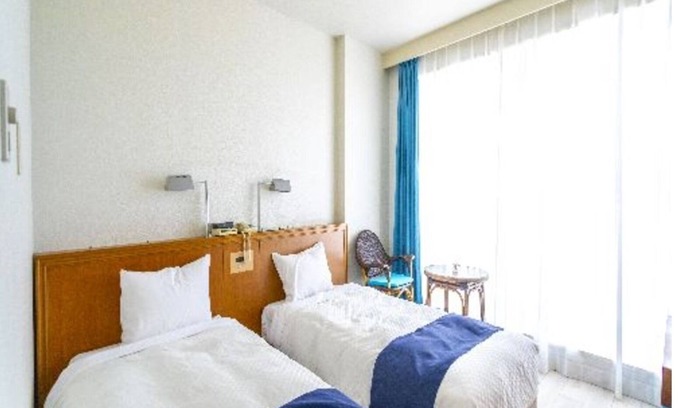 Kumejima Hotel | Scenic Island View Twin Room at Shimajirigun Okinawa