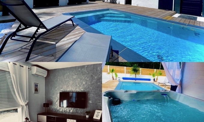Biscarrosse House | Tranquil Maison à Biscarrosse with Pool and Hot Tub