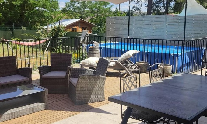 Joyeuse House | Pet-Friendly Maison in the Heart of Ardèche with Pool