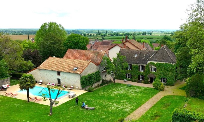 Jugy House | Experience Maison Bourguignonne with Pool & Ocean Views