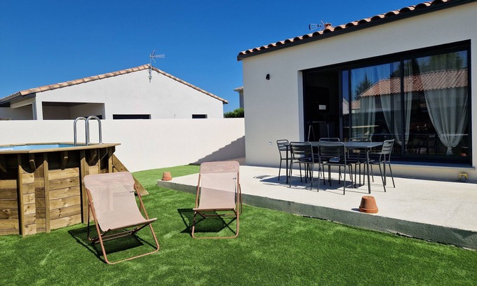Salleles-d'Aude House | Relaxing Retreat with Pool Near Canal du Midi and Beach