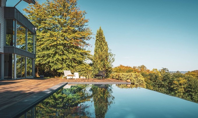 Jurancon House | Maison D Architecte Avec VUE Imprenable SUR LES Pyrennees