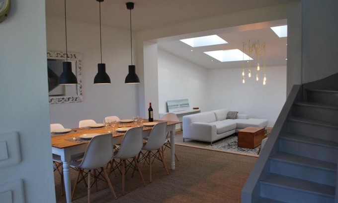 Carantec Villa | Scandinavian Charm at Maison de Village, Pet-Friendly Escape