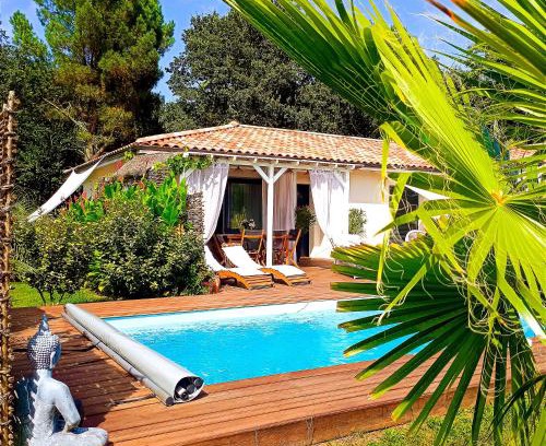 Morcenx Villa | Inviting Maison with Oceanfront Pool & High Guest Ratings