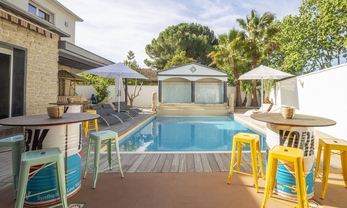 Pinet Villa | Pet-Friendly Maison Pinet with Private Pool and Spa