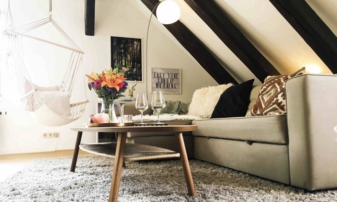 Wernigerode Old Town Apartment | Elegant Maisonette with Castle View, Pool & Netflix Access