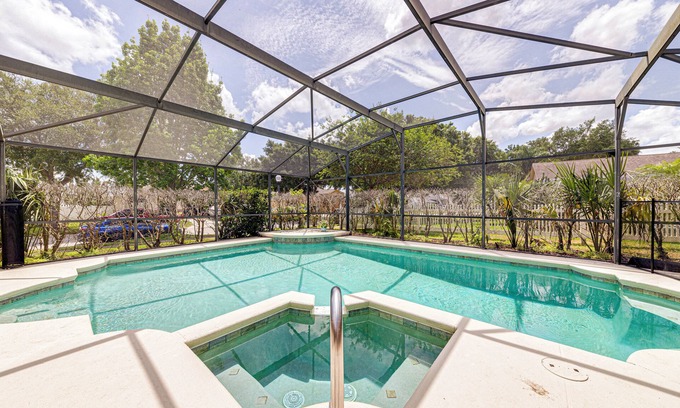 Orange Tree Villa | Relax in a Private Pool Oasis with Spa Amenities