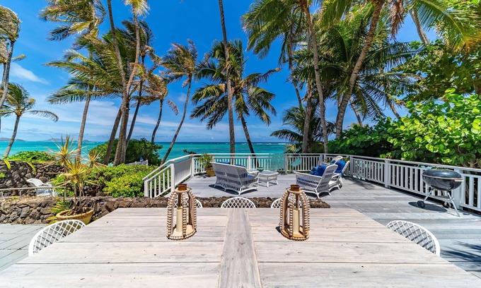 Waimanalo Beach House | Beachfront Serenity at Mana Kai Waimanalo with Ocean Views