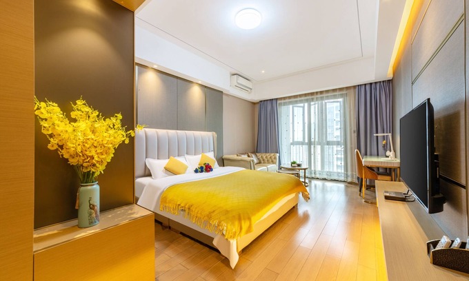 Zhujiang New Town Hotel | Accessible Manhattan Langde Apartment with Family-Friendly Amenities