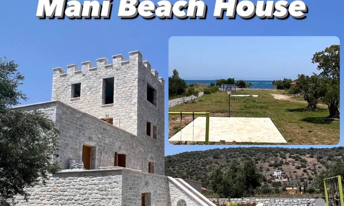 Karvelas Villa | Serene MANI Kamares Beach House: 4-Star Oceanfront Retreat