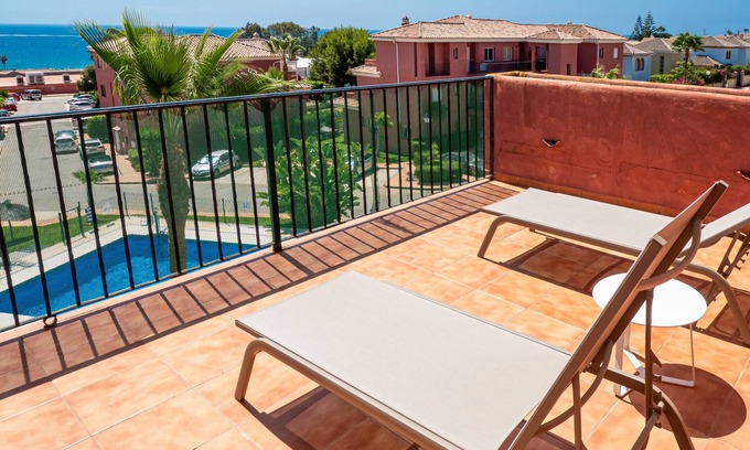 Puerto de la Duquesa Apartment | Manilva Garden 2308: Family-Friendly Getaway with Spa & Pool