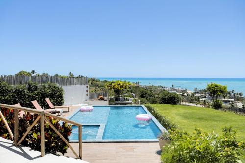 Passo de Camaragibe Villa | Elegant Mansão Vista de 180º com vista para o mar
