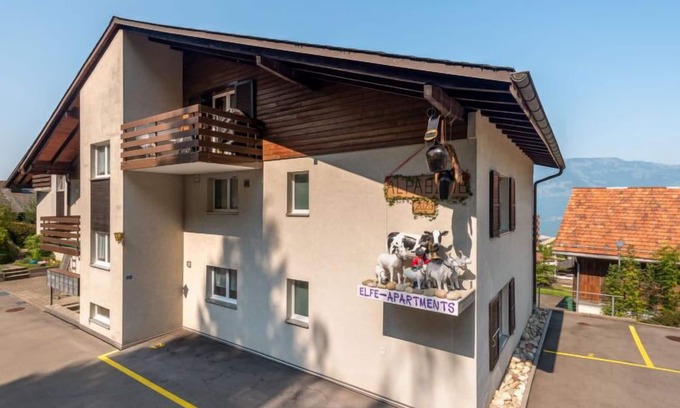 Emmetten Apartment | Pet-Friendly Mansalo by Interhome with Lake Views & Spa