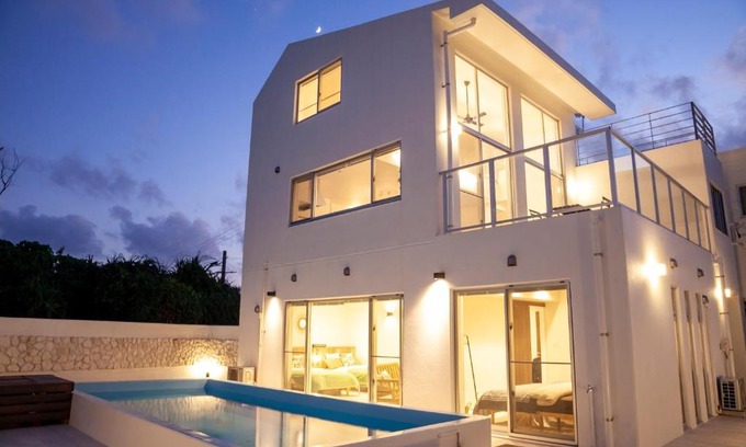 Sakiyama House | Discover Mar a Villa NAKIJIN with Pool & Family Fun