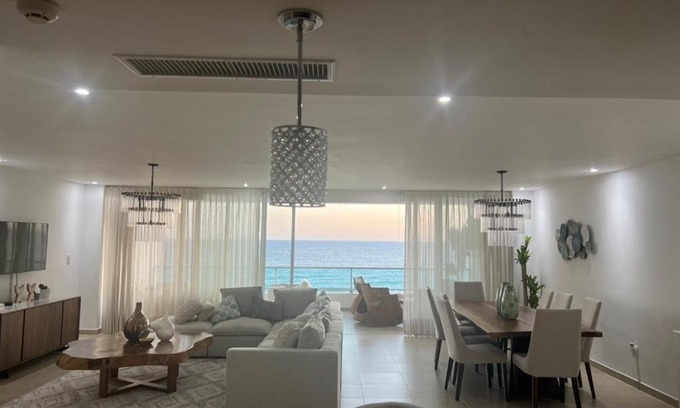Guayacanes Apartment | Beachfront Marbella Juan Dolio Apartment with Ocean View