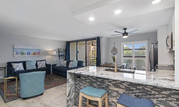 Marco Island Condo | Unforgettable Marco Island Riverside Retreat with Ocean View