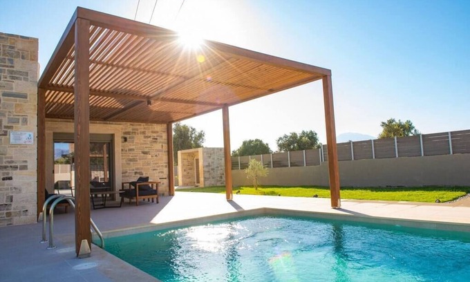 Tymbaki Villa | Discover Marelia Villa 1 - Peaceful Retreat with Mountain Views