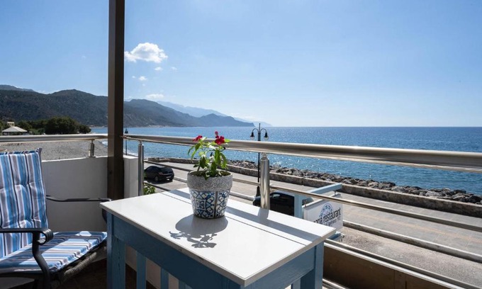 Palaiochora Apartment | Oceanfront Escape at Maria's Hotel with Family-Friendly Perks