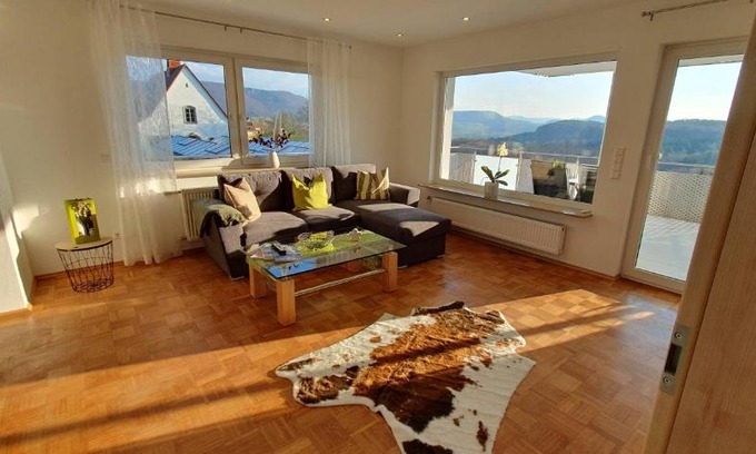 Neuffen Apartment | Kid-Friendly Retreat at Marie's Sonnenterrasse - Rated 9.8