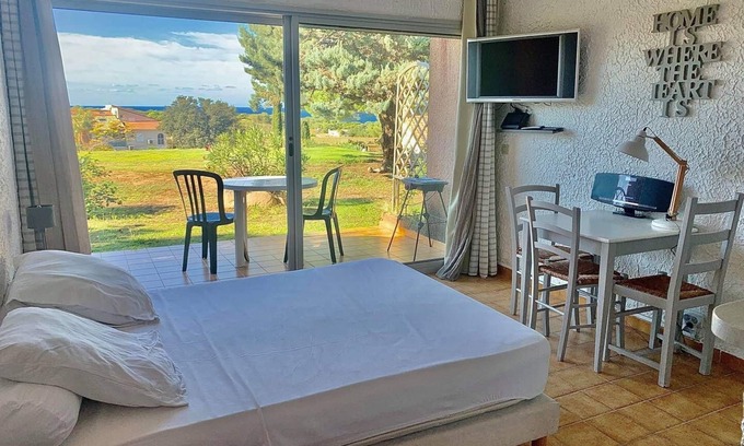 Marine de Saint Ambroggio Apartment | Cozy Studio at Marine di Sant'Ambroggio Steps from the Sea