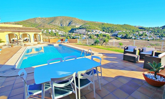 L'Alcassar Villa | Elegant Marquesol Villa with Pool and Scenic Hill Views