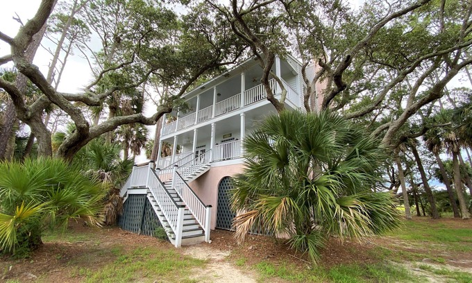 Edisto Island House | Ocean View Retreat at Marsa's Place with Beach Access