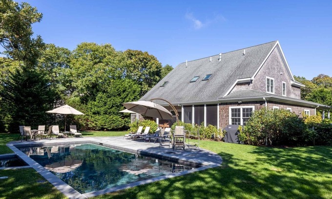 Katama House | Elegant Katama Home with Pool and Family-Friendly Amenities