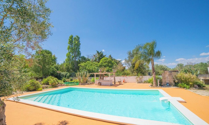 San Donato di Lecce Villa | Relax at Masseria Le Palmentelle with Pool & Garden