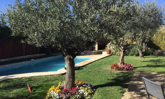 Fons Villa | Garrigue Stone House Loft with Pool, Spa & 10/10 Rating