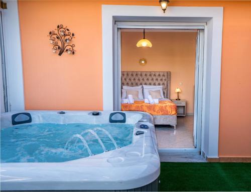 Kalpaki House | Relax at Matina's Family House with Private Jacuzzi & Ocean View