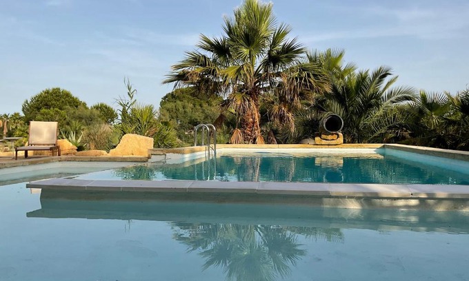 Saint-Laurent-d'Aigouze House | Oceanfront Mazet du Pêcheur: Pet Friendly & Family Fun