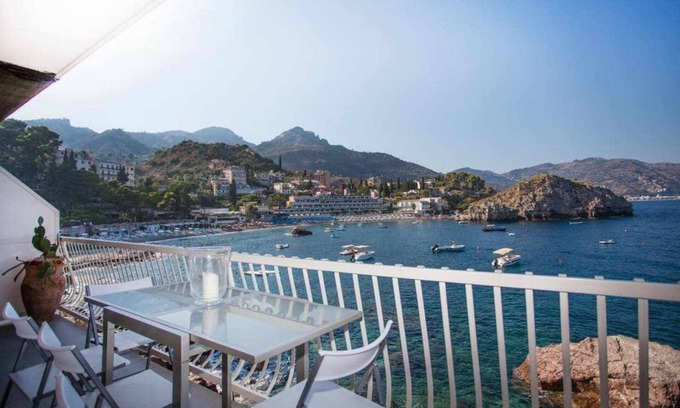 Mazzaro Apartment | Seaside Retreat: Mazzaro Bay Suite with Private Sea Access