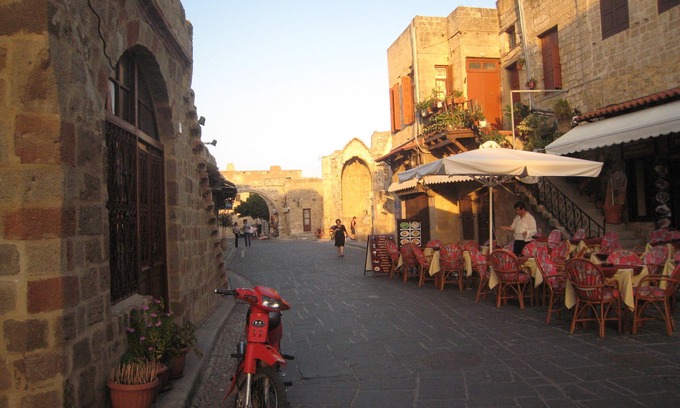 Rhodes Old Town House | Charming Medieval City House with Rooftop Sea View