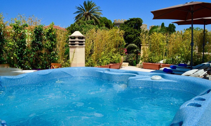 Rhodes Old Town Villa | Medieval Villa: Pet-Friendly Oasis with Oceanfront Views