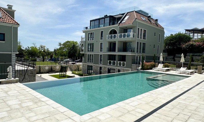 Trakata Apartment | Beachfront Mediterranea Complex: 4-Star Sea & Pool Views