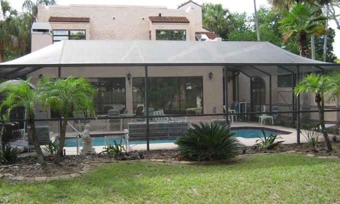 Gulfport House | Elegant Mediterranean Mansion with Pool Near Beautiful Beaches