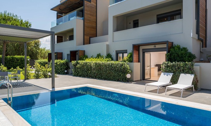 Agia Villa | Meliti Villa with Ocean View and Family-Friendly Amenities