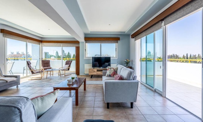 Larnaca Apartment | Family-Friendly Melograno 3-BR Apartment with Terrace