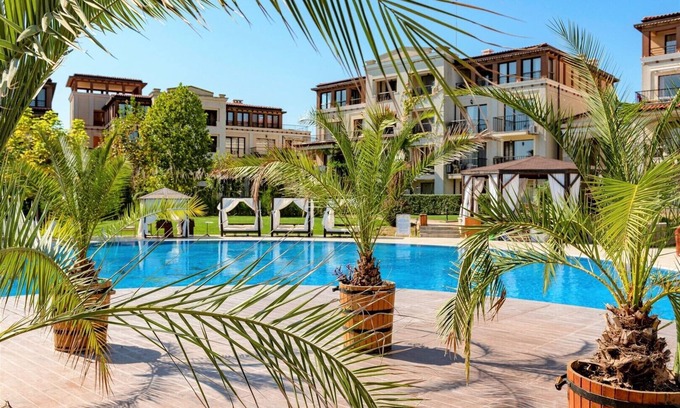 Sozopol Apartment | Menada Green Life: Pool View Studio with Terrace Amenities