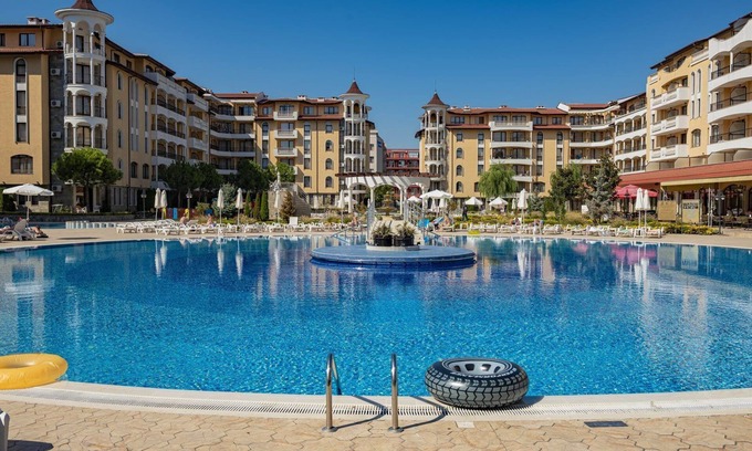 Sunny Beach Apartment | MENADA Royal Sun: Bright Apartment with Ocean View Balcony
