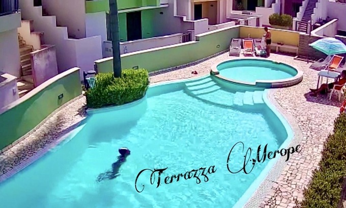 Torre dell'Orso Apartment | Equipped Merope Terrace: Poolside Family Retreat