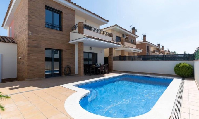 Castello d'Empuries House | Top-Rated Mestral by Interhome: Oceanfront Pool Retreat