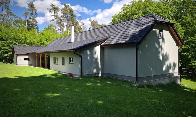 Vlkava Apartment | Secluded Apartment with Terrace in the Heart of Nature