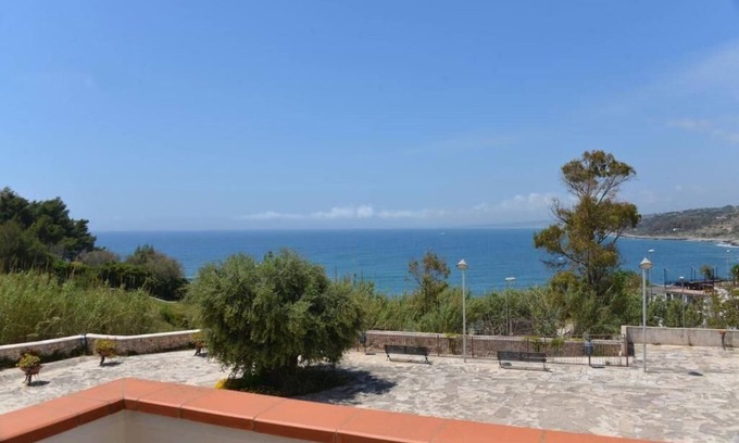 Marina San Gregorio Apartment | Michela's Attic - Relaxing Terrace with Ocean Views