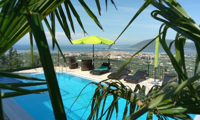Apolpaina Apartment | Elegant Micro Lemoni with Sea View, Pool & City Terraces