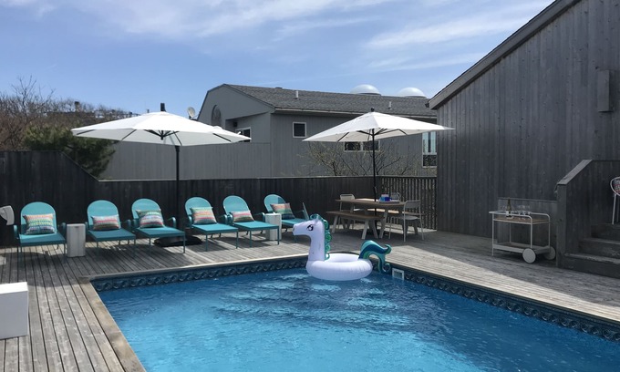 Fire Island Pines House | Mid-Century Modern Oceanfront Retreat with Sunny Pool